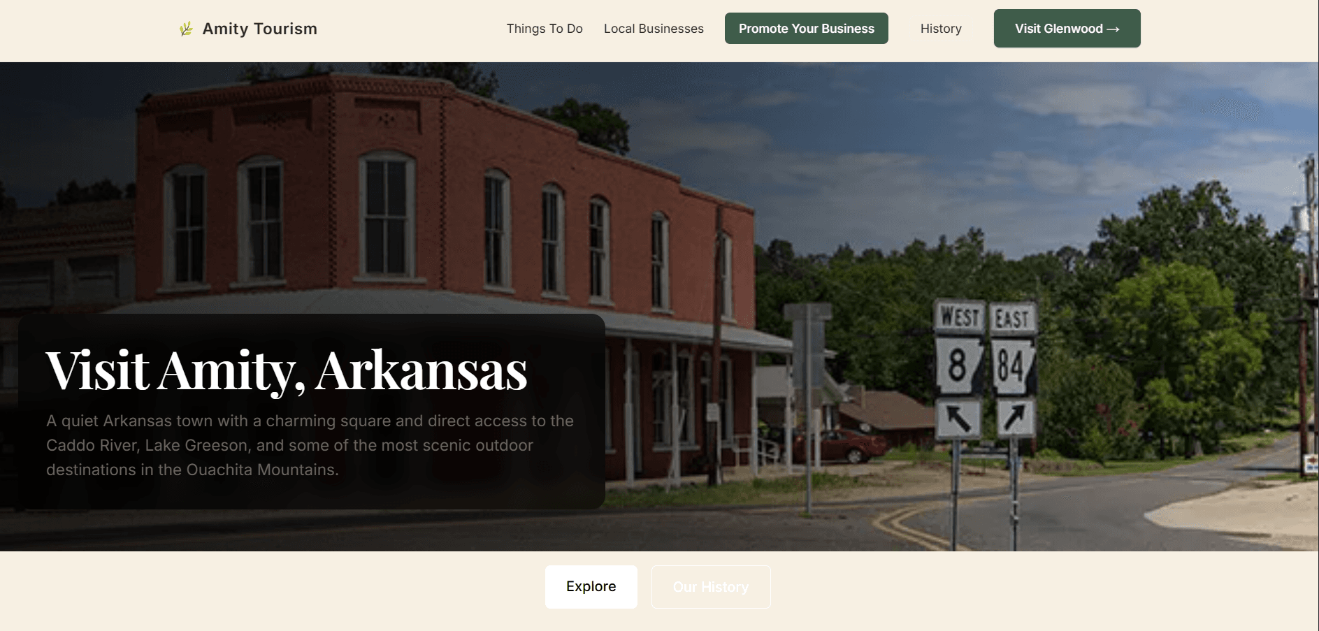 Amity Arkansas visitor guide